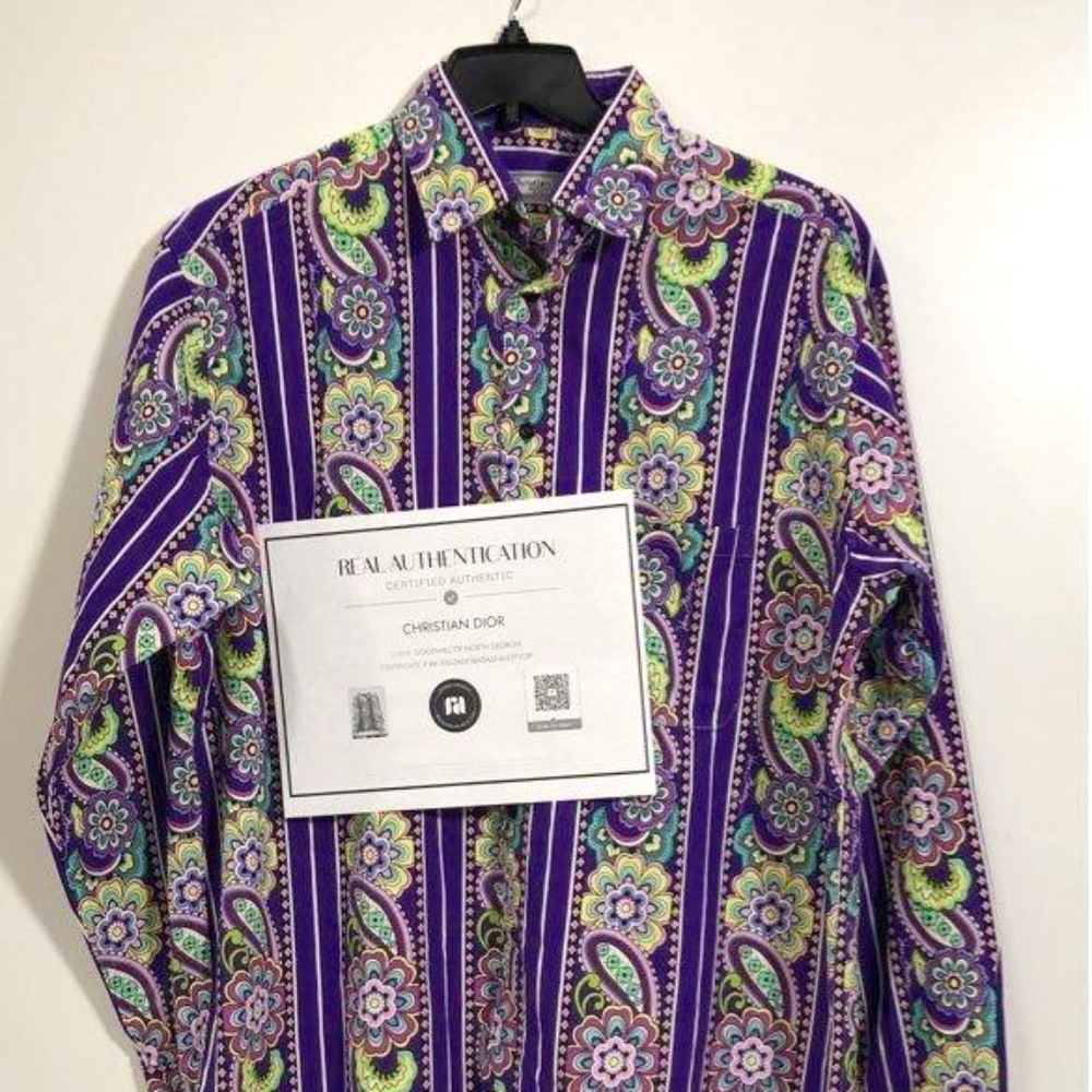 Christian Dior x Vera Bradley Men's Button Up COA - Picture 9 of 10